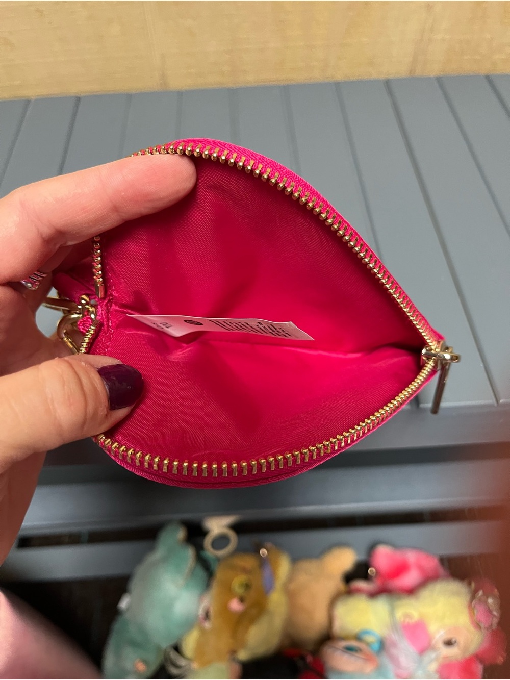 lululemon athletica Hot Pink Heart Wristlet - Picture 3 of 4